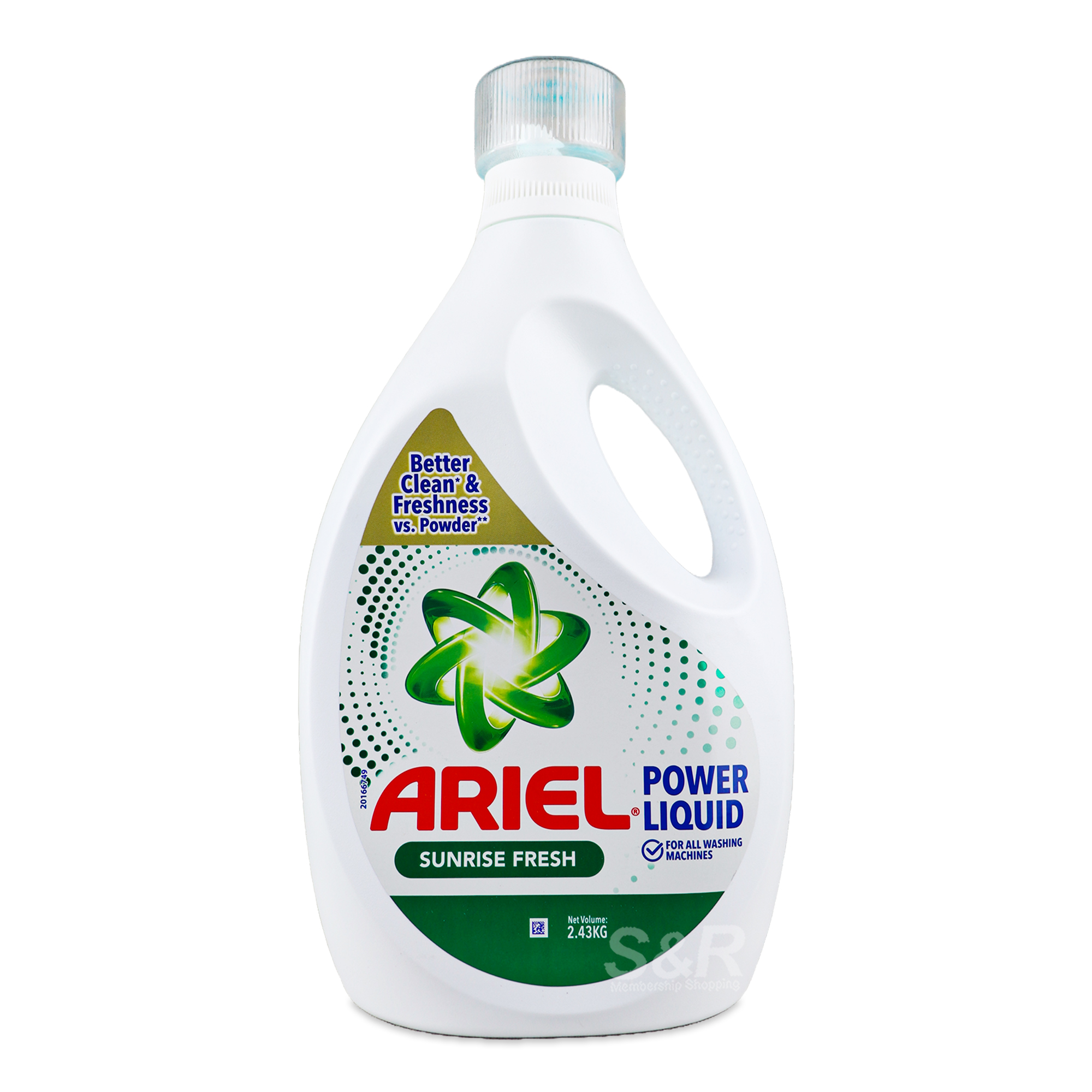 Ariel Sunrise Fresh Liquid Laundry Detergent 2.43kg